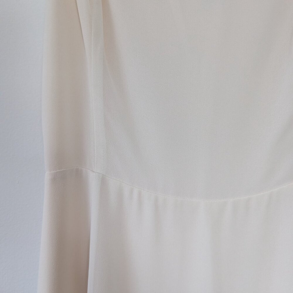 Wilfred Elegant White Spaghetti-Strap Midi Dress with Front Slit - Picture 8 of 14